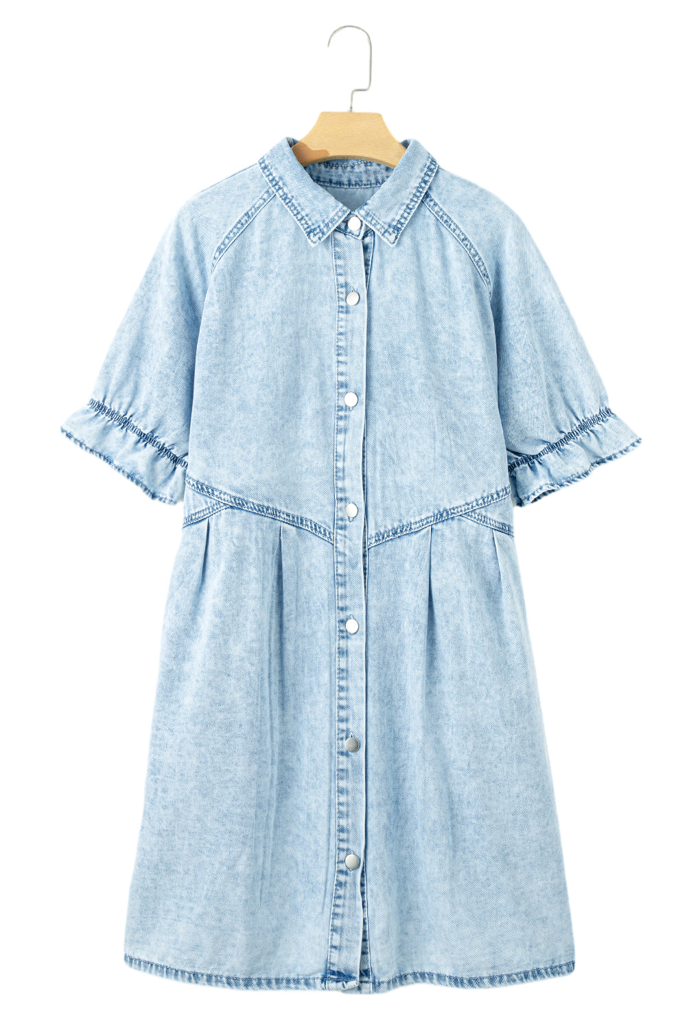 Robe courte en jean - Avec poches