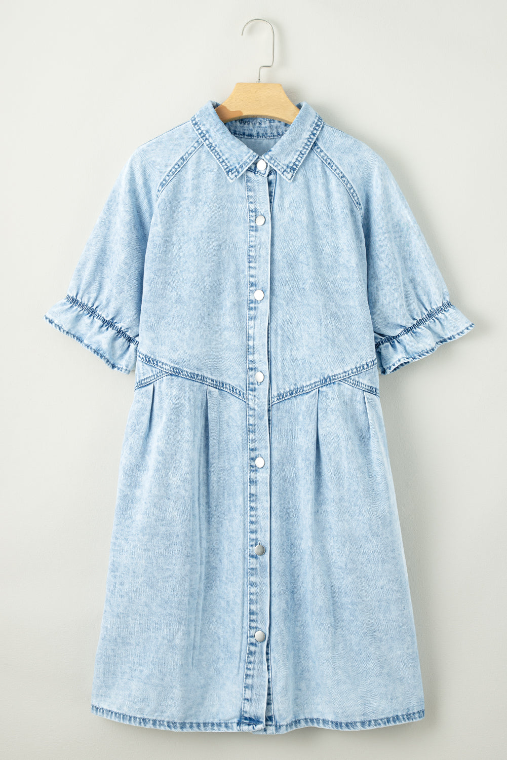 Robe courte en jean - Avec poches