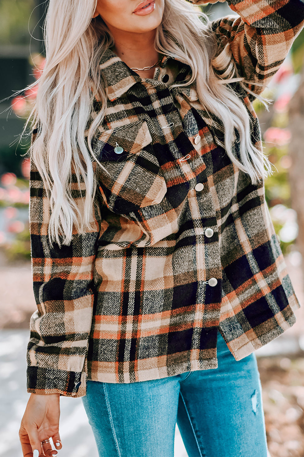 Veste de surchemise à carreaux - Pour FEMMES