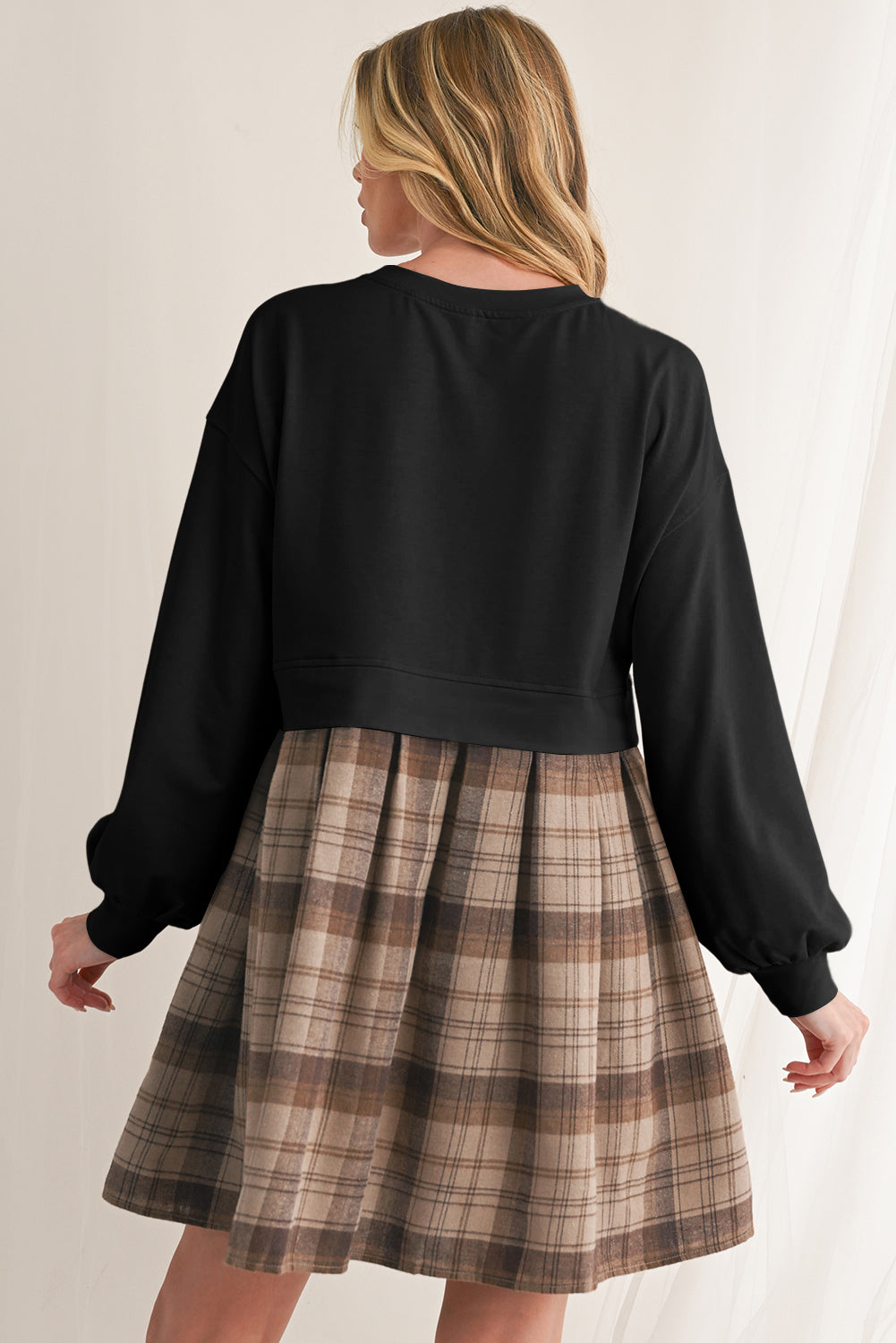 Robe courte en pull - Versatile - Manches longues