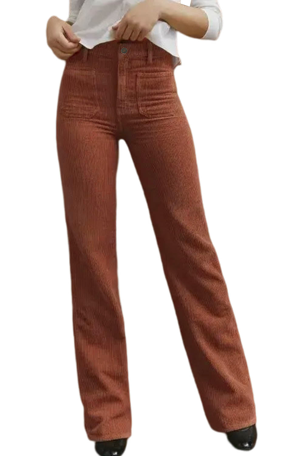 Pantalon en velours - Coupe droite - Pour FEMMES