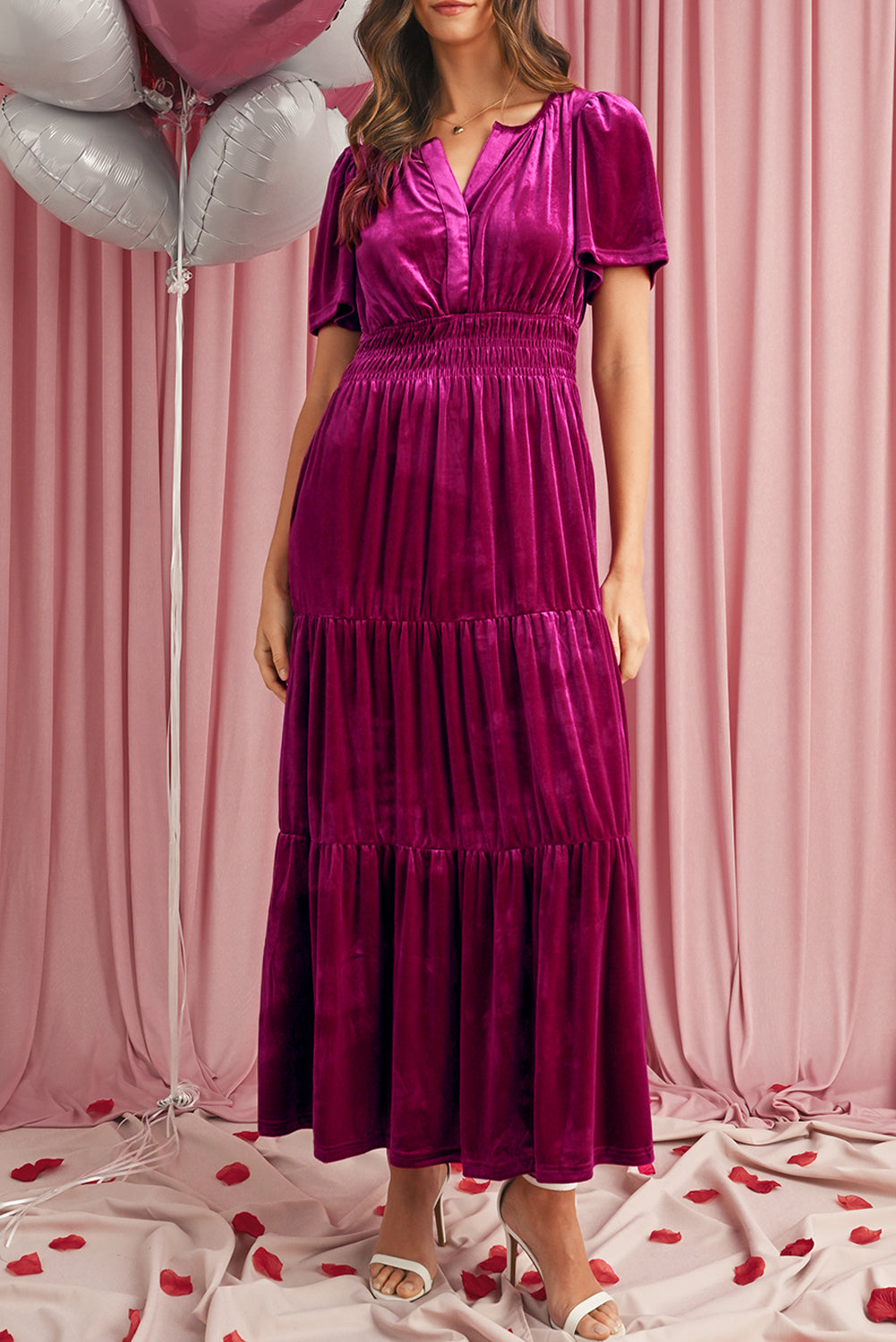 Robe longue - En velours